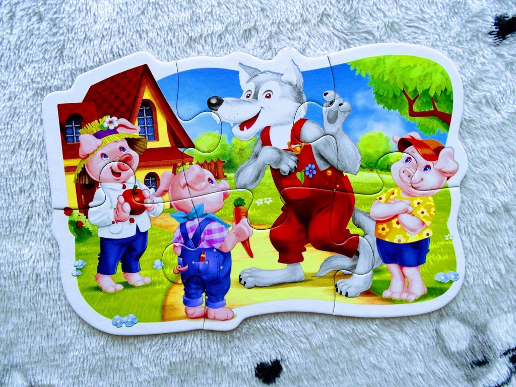 puzzle dla dzieci 3 świnki