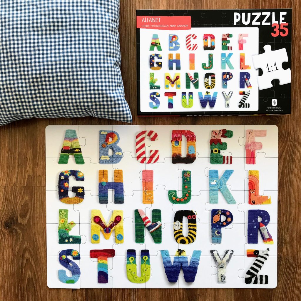 Puzzle alfabet nasza księgarnia