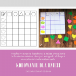 kodowanie dla dzieci nauka kształtów zabawa DIY