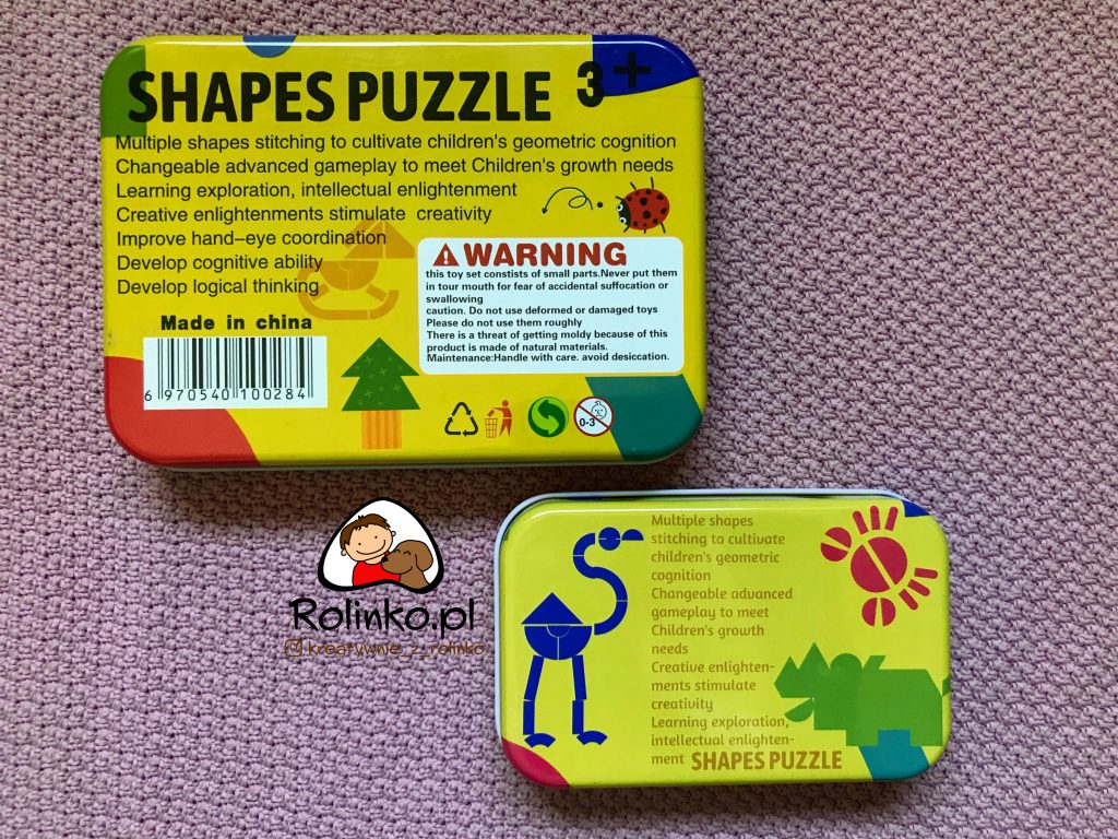Geometryczne puzzle dla dzieci