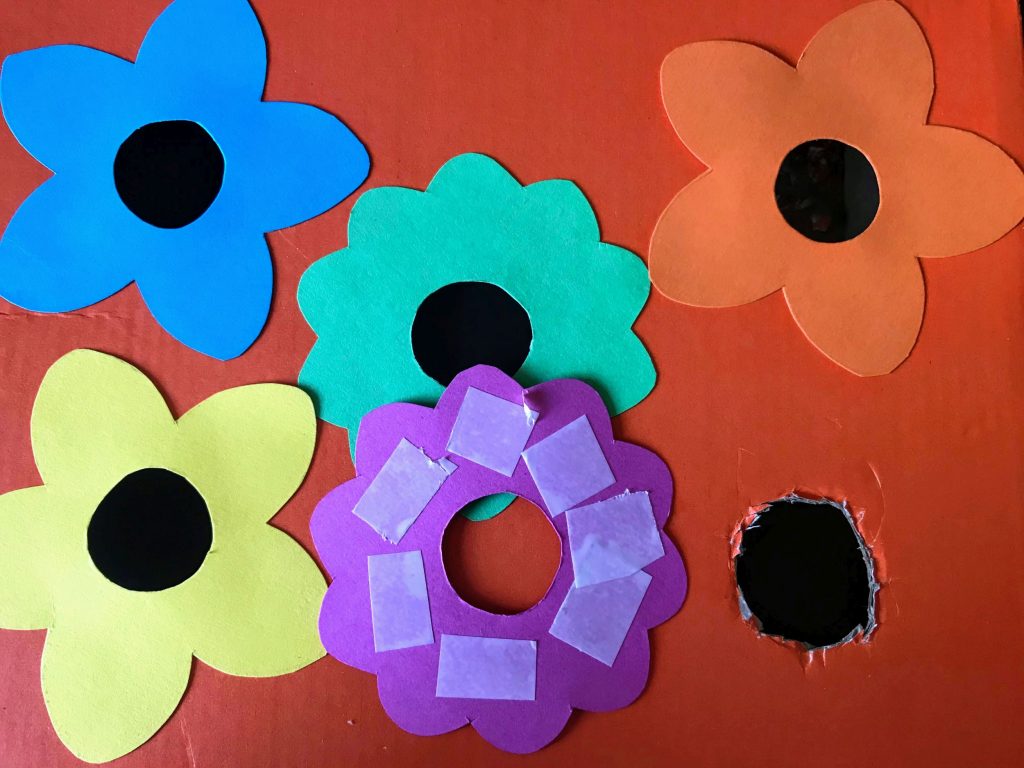 kolorowe kwiatki dekoracja