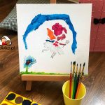 zestaw małego artysty ze sztaluga