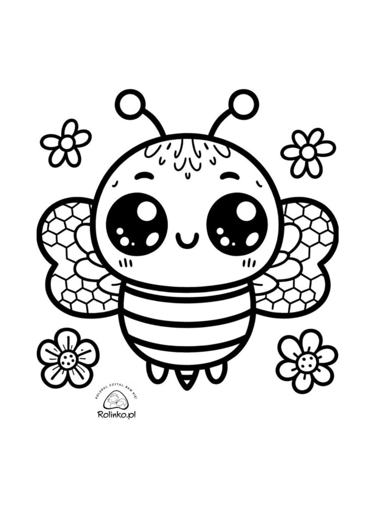 pszczoła kolorowanka do druku