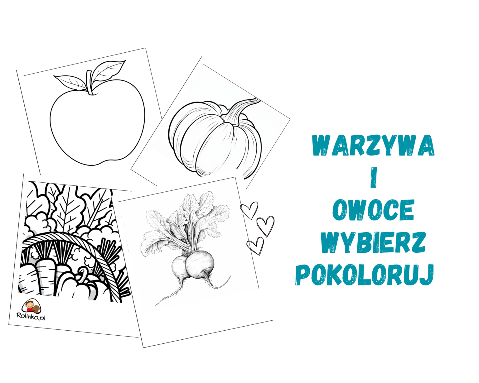 Kolorowanki Do Druku Warzywa I Owoce ROLINKO