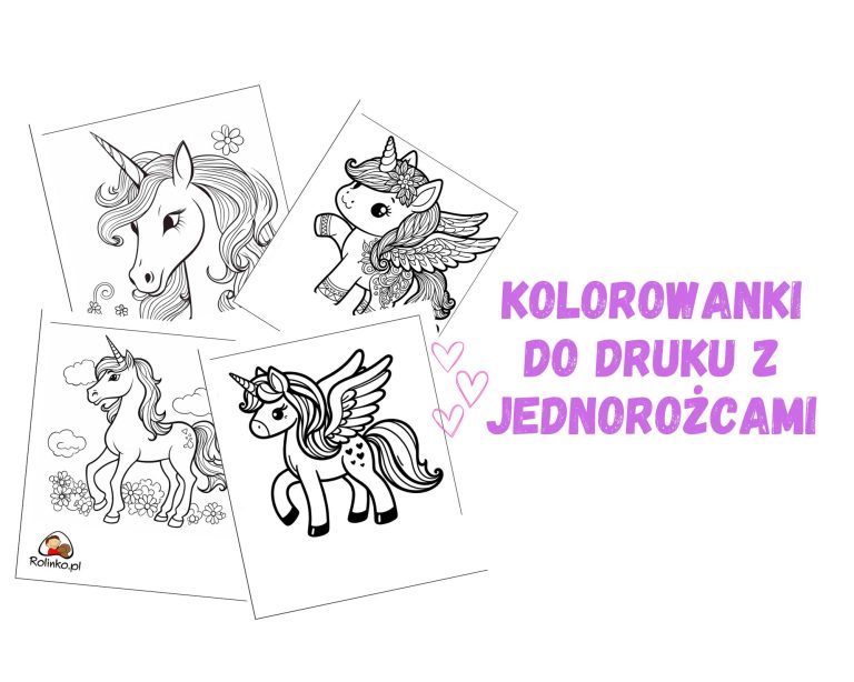 kolorowanki do druku z jednorożcami
