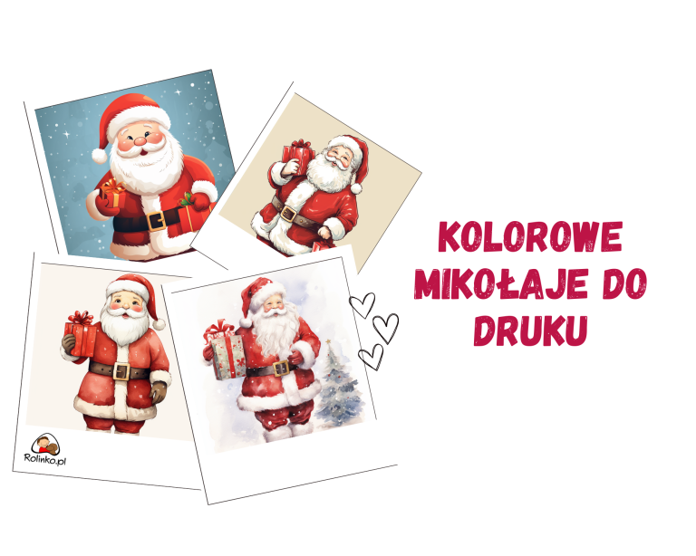 kolorowy Mikołaj do druku