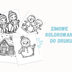 kolorowanki zimowe do druku pdf