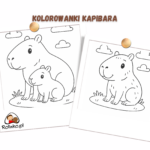 kolorowanki do druki z kapibarą