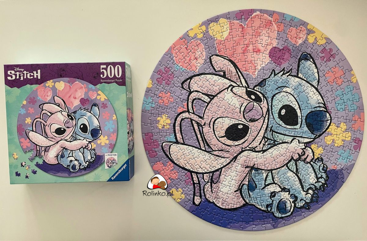 Puzzle dla dzieci z motywem Lilo & Stitch recenzja - ROLINKO
